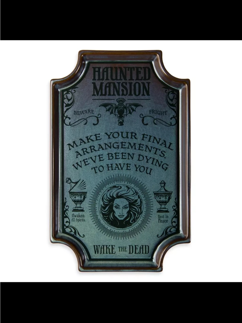Haunted mansion Disney catch all Green NIP